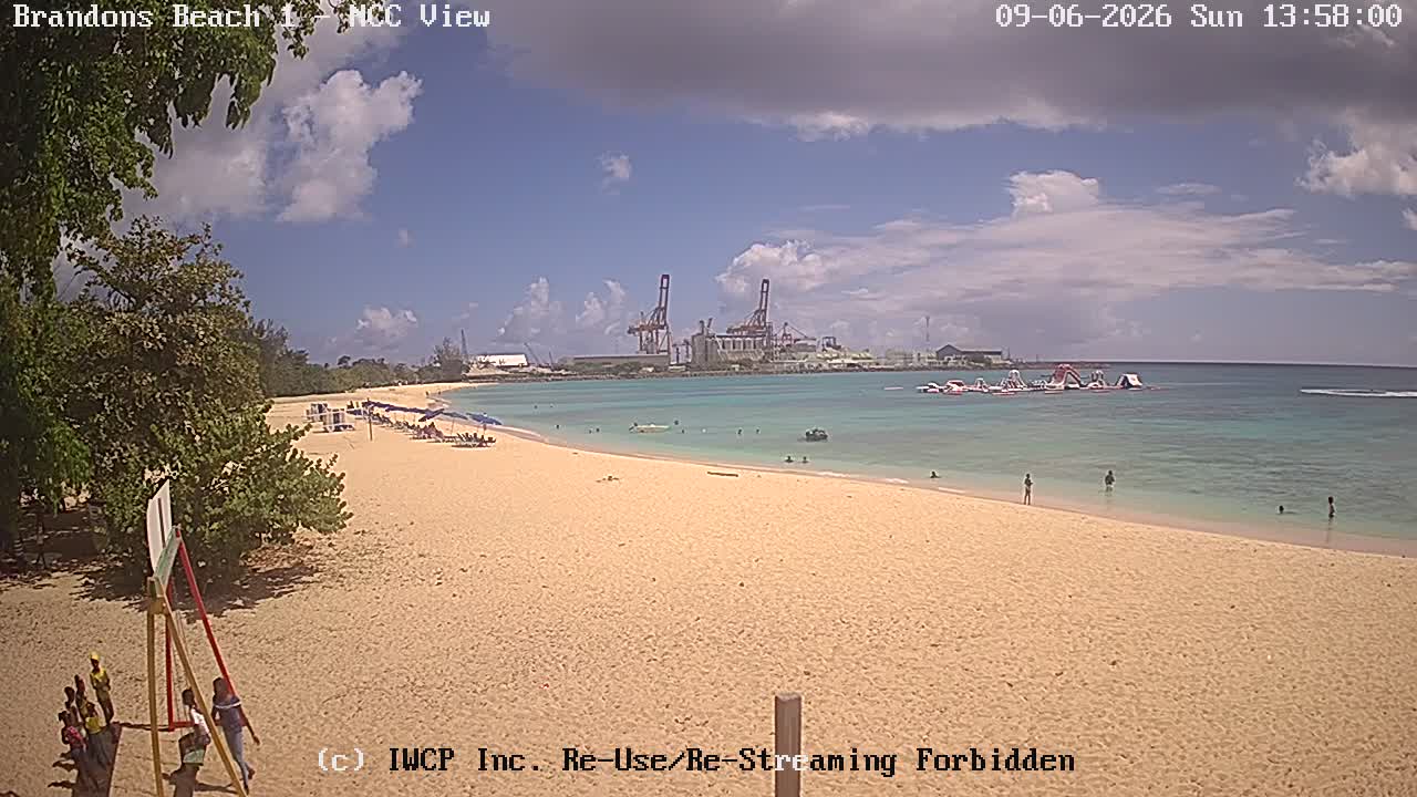 View from the Brandons 1 camera at Brandons Beach