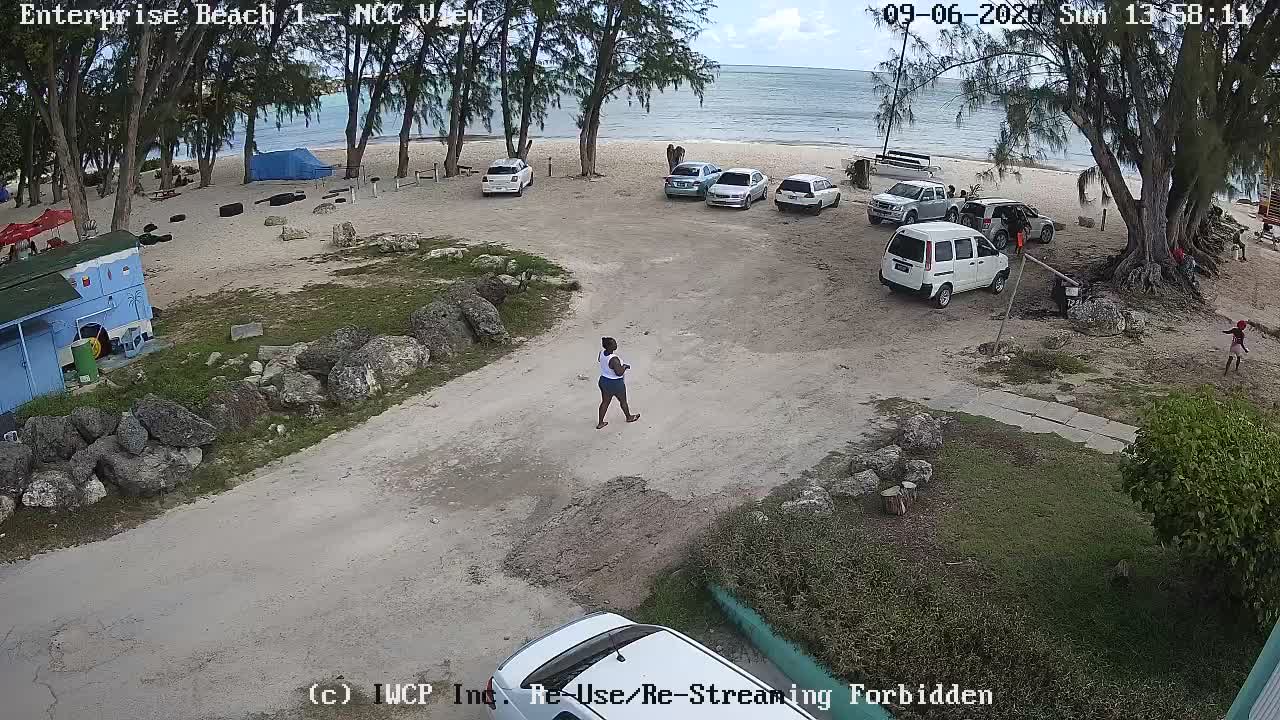 View from the Enterprise 1 camera at Enterprise Beach