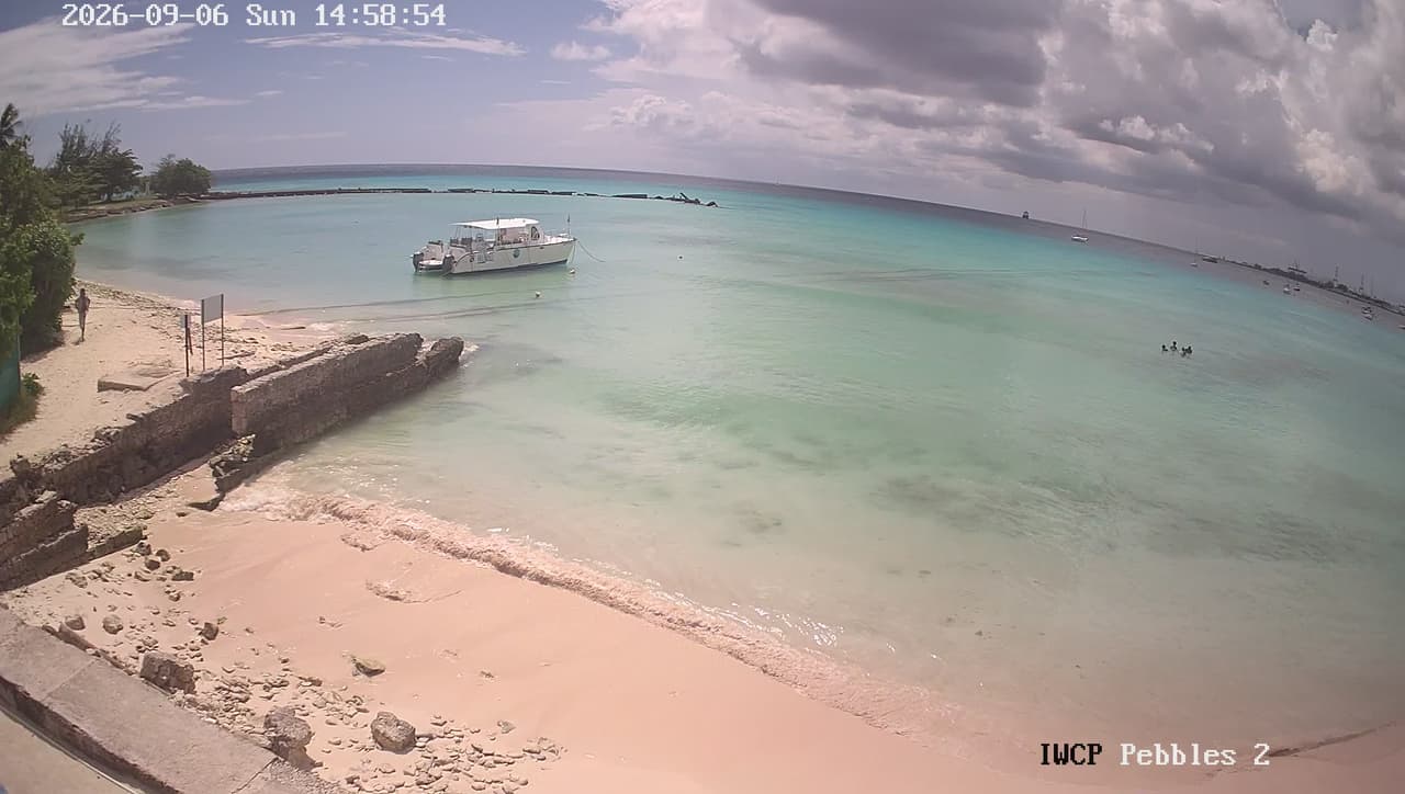 View from the Pebbles 1 camera at Pebbles Beach
